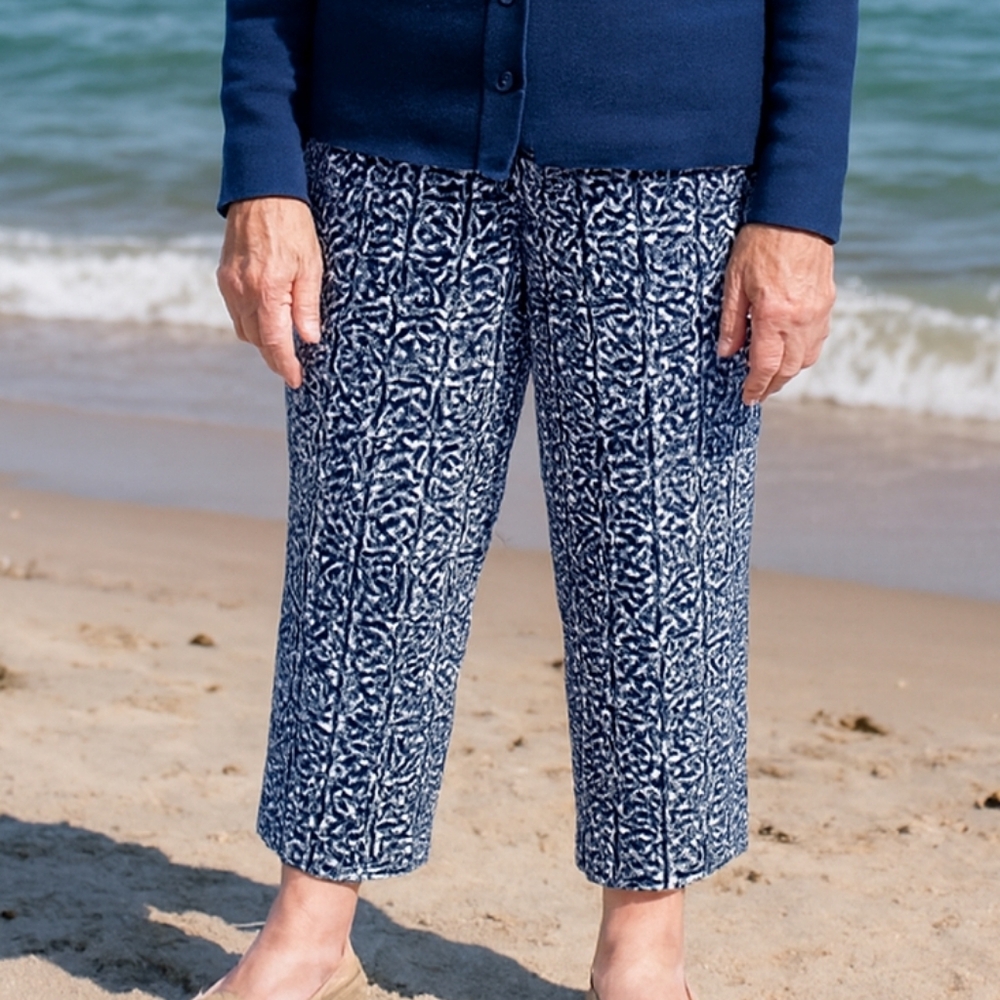 Laundry trousers Cropped Length Women's Size 8 Blue